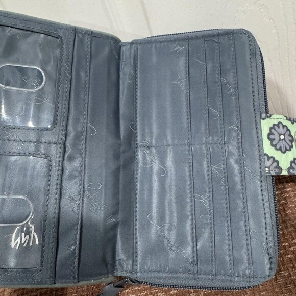 VERA‎ BRADLEY  Turnlock Wallet Clutch NOMADIC BLOSSOMS #14442-586 Turn Lock - Picture 8 of 11